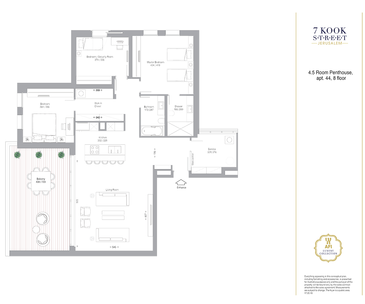 penthouse 4 Rooms (A 44 modèle)